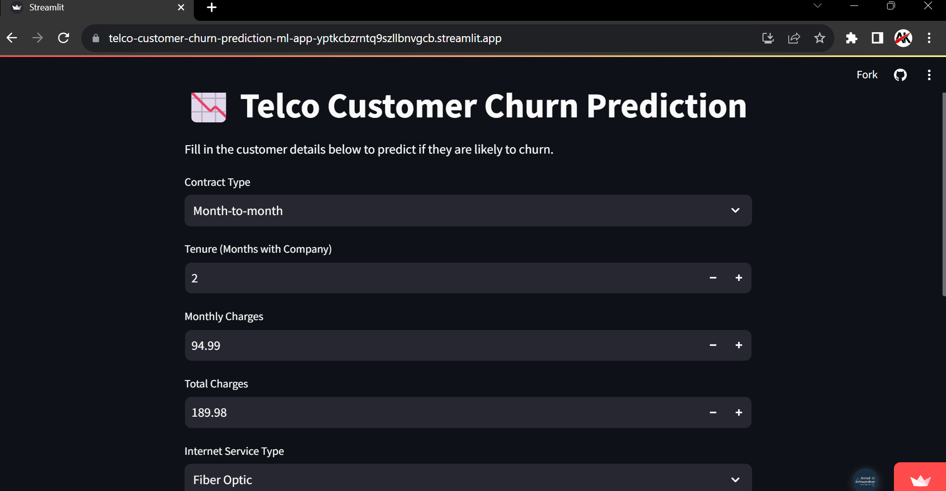 Telco Churn App